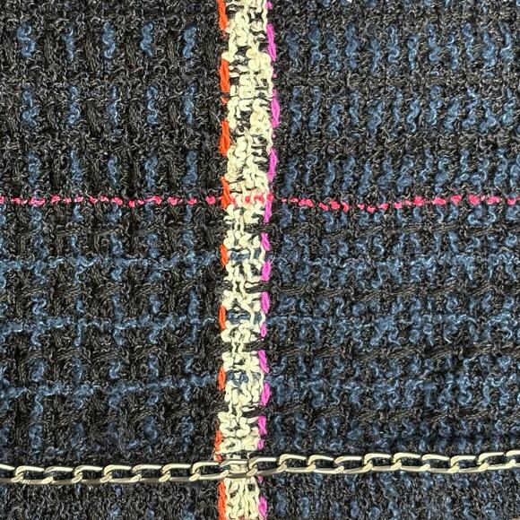 Chanel Cruise Collection 07 Tweed Jacket 42 EU 10 US Black Navy Pink White - Picture 10 of 14